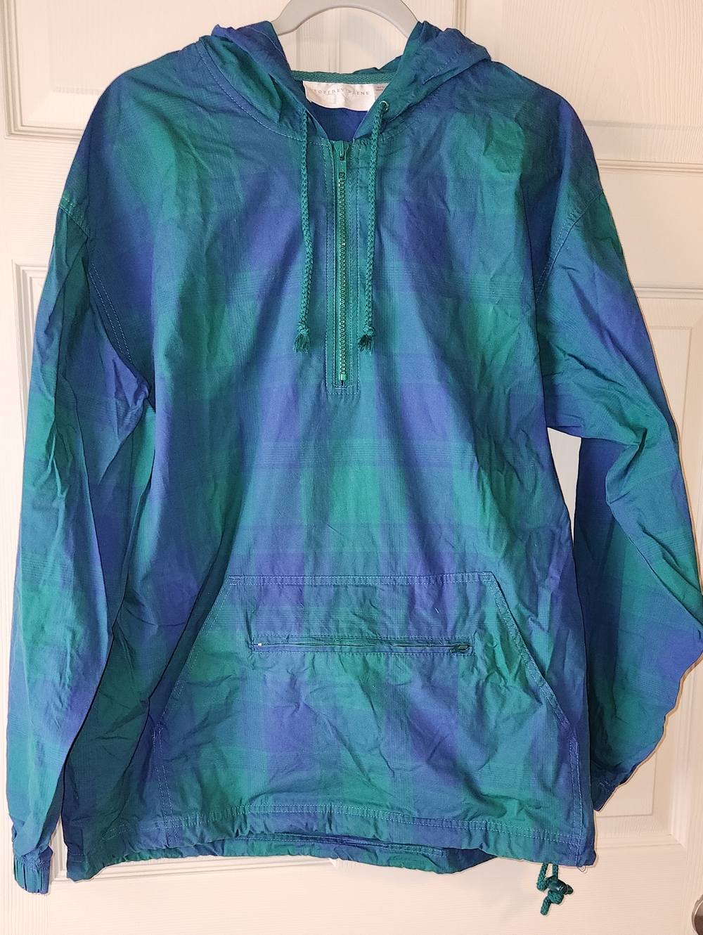 Geoffrey Beene Men's Hoodie Green And Blue Size M